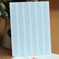 Angoli per foto a pois blu con bordo in pizzo per album scrapbooking variante. - 78 pezzi per foglio / Pois Celeste
