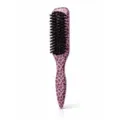 Pink leopard print beard brush, men's hair styling comb and oil head grooming tool. - Printed Style - Pink Leopard