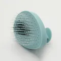 Blaue Kopfhaut Massage Haarwaschbürste mit langen und kurzen Borsten für sanfte Haarpflege. - Grün