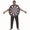 Déguisement de cible de fléchettes amusant pour adultes, idéal pour Halloween et soirées. - Cible de Fléchettes / Taille unique / Coloré
