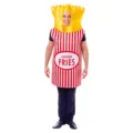 Funny french fries costume for adult party, cosplay, and Halloween stage performance wear. - One Size / Yellow