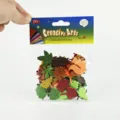 Autumn theme EVA glitter foam stickers DIY craft for kids holiday party decoration. - 60 Pieces/Pack / Mixed Glitter Color