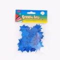 Adesivi di stelle in schiuma glitterata blu per fai da te, decorazioni brillanti e progetti artistici. - 60 Pezzi/Pacchetto / Blu