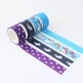 Washi tape set colorful cartoon unicorn pattern decorative stationery DIY crafts sticker rolls - Set 5