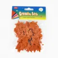 Glitzer Schaumstoff Stern Aufkleber DIY Handwerk Pentagramm dekorative Sticker für Kinder - 60 Stück/Packung / Orange