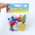 DIY glitter EVA foam stickers assorted shapes colorful sparkling crafts for kids handmade decor - Mixed Colored Animals