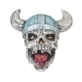 Halloween scary latex skull mask with Viking pirate helmet for party dress up props. - Pirate