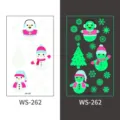Glow in the dark Christmas tattoo stickers for kids, waterproof cartoon holiday party decor - Christmas Luminous WS-262 / 60x105mm