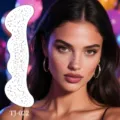 Αυτοκόλλητα Προσώπου Glitter Αστέρι Στρας Φακίδες Μακιγιάζ Προσωρινό Τατουάζ TJ-022 - Αυτοκόλλητο Φακίδων Αργυροτυπίας (TJ-022)