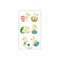Cute Easter bunny temporary tattoo stickers waterproof cartoon art for kids party festival. - WS-107 / 60x105mm