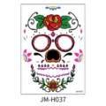 Day of the dead skull face tattoo sticker waterproof halloween party makeup decoration - JM-H037