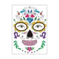 Day of the Dead Halloween Skull Face Tattoo Sticker Colorful Party Costume Makeup Variant - SY-B125