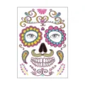 Day of the Dead Halloween face tattoo sticker, waterproof festival party makeup accessory. - SY-B123