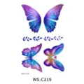 Galaxy butterfly temporary tattoo sticker, sparkly body art for women and parties. - Angel Wings Butterfly(WS-C219)