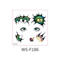 Kinderen cartoon monster tijdelijke tatoeage gezicht stickers voor Halloween feest. - Monster Stijl (WS-F-186)