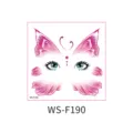 Roze vlinder oogmasker gezichtsticker tijdelijke tattoo voor kinderen feestje prestatie - Vlinder Oog Sticker Stijl (WS-F-190)