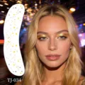 Star face tattoos and glitter freckle stickers for festival and party makeup looks. - Gold and Silver Stamping Freckle Sticker (TJ-034)