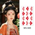 Traditional Chinese forehead sticker temporary tattoo huadian makeup decorative decal. - WS089