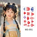 Traditional Chinese forehead sticker temporary tattoo makeup delicate child model style cute style - WS091