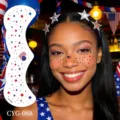 Independence Day face stickers star temporary tattoos patriotic makeup sheet for party celebration - Independence Day Sticker (CYG-088)