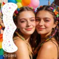 Pride day face sticker temporary tattoo colorful freckles stars festival makeup 1pc - Pride Day Sticker (CYG-093)