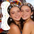 Pride face temporary tattoo stickers rainbow butterfly freckles makeup skin safe face decals - Pride Day Sticker (CYG-094)