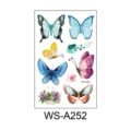 Watercolor butterfly temporary tattoo stickers set, colorful floral body art for party and daily use. - Multi-color Watercolor Butterfly(WS-A252)