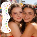 Pride rainbow freckle face temporary tattoo stickers with colorful stars and hearts for festival. - Pride Day Sticker (CYG-097)