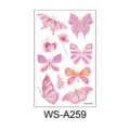 Pink watercolor butterfly flower temporary tattoo sticker set, lovely party body art decor. - Pink Watercolor Butterfly(WS-A259)