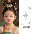 Waterproof ancient style face tattoo sticker temporary huadian forehead makeup decor for women - WS440