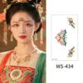 Traditional Chinese forehead face sticker temporary tattoo waterproof long lasting beauty makeup art - WS434