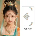 Traditional Chinese style forehead face sticker temporary tattoo for ancient costume Hanfu look. - WS437