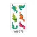 Kids temporary tattoo cartoon dinosaur stickers cute waterproof body art transfer for boys - Dinosaur WS-075 / 60*105mm