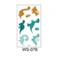 Kids temporary tattoo sticker, cute cartoon dinosaur variant design for boys and girls. - Dinosaur WS-078 / 60*105mm