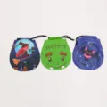 Halloween Kordelzug Süßigkeiten Taschen Set, süße Kürbis Hexe Fledermaus Geschenktüten - Hexe Grünes Monster Fledermaus Gemischt / 50 Stück