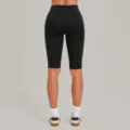 Black fitness yoga shorts for women, high waist tummy control, butt lift athletic activewear. - S / Bottoms / Black