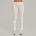 Dames Hoge Taille Omgeslagen Yoga Broek Seamless Fitness Training Hardlopen Leggings Beige - S / Bottoms / Beige