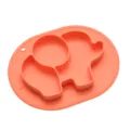 Silicone Baby Elephant Suction Divided Placemat Coral Pink Infant Toddler Feeding Food Tray - Elephant - Watermelon Red