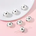 White cartoon dog glass loose beads handmade DIY jewelry accessories variant style - Dog