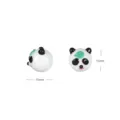 Cute cartoon panda glass loose beads handmade DIY necklace bracelet jewelry accessories 15mm - Panda Head - Type B