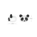 Cute panda glass beads for handmade DIY jewelry making, cute animal loose beads for necklace. - Panda Head - Type A