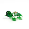 Mini glass turtle figurine, cute green transparent animal ornament for desktop decor. - Large Turtle 1