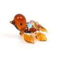 Mini Amber Glass Turtle Figurine Cute Animal Desktop Ornament for Aquarium Decor Gift - Large Turtle 4