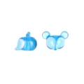 Perline di vetro testa di volpe blu ciondoli per collane e orecchini fai da te fatti a mano accessori. - Light Blue Fox