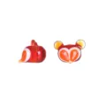 Red glass animal bead loose charm for handmade DIY jewelry making necklaces and bracelets - Red Fox