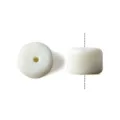 Handmade frosted glass bead spacer barrel bead for DIY jewelry bracelet making and crafting. - 4*9mm / White