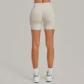 Pantaloncini yoga a vita alta da donna, pantaloncini sportivi push up, fitness corsa palestra. - Taglia S / Pantaloni e gonne / Grigio Pietra Caldo