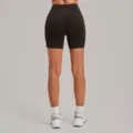 Pantaloncini yoga vita alta push up donna,shorts sportivi fitness neri leggings corti atletici. - Taglia S / Pantaloni e gonne / Caffè Scuro