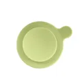 Green silicone suction cup pad for baby bowl toddler tableware feeding accessory 1pc - Light Green