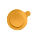 Yellow silicone suction cup base for baby bowl, anti-slip infant tableware accessory. - Orange